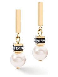COEUR DE LION Kolczyki-wkrętki z perełkami Swarovski rozmiar: onesize. Białe kolczyki damskie COEUR DE LION, z perłą, ze stali. Za 180.06 zł.
