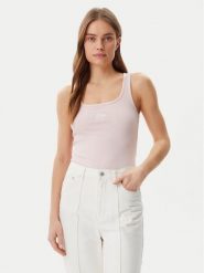 Guess Top W5GP26 KA0H1 Różowy Regular Fit. Czerwone topy damskie Guess, l, z aplikacjami, z bawełny, bez kołnierzyka. Za 79.99 zł.