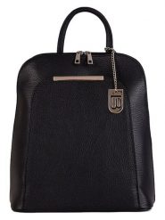 Lucca Baldi Skórzany plecak "Cervia" w kolorze czarnym - 33 x 35 x 12 cm rozmiar: onesize. Czarne plecaki damskie Lucca Baldi, bez wzorów, z materiału. Za 339.99 zł.