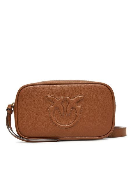 PINKO Torebka Pelle Bottalata AI 25-26 PCPL 105354 A29Q Brązowy. Brązowe listonoszki damskie Pinko, bez wzorów, ze skóry, bez dodatków. Za 569.99 zł.