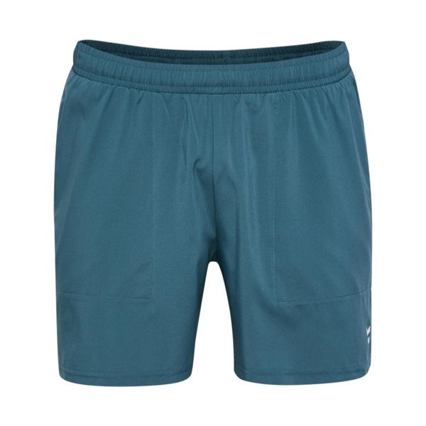 Szorty Hummel Pulse. Niebieskie szorty damskie HUMMEL, bez wzorów, eleganckie. Za 166.00 zł.