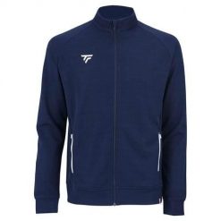Bluza sportowa męska Tecnifibre Team. Niebieskie bluzy bez kaptura męskie TECNIFIBRE, bez wzorów, sportowe, bez kołnierzyka, bez ramiączek. Za 343.50 zł.