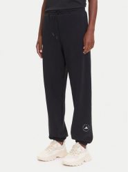 Adidas by Stella McCartney Spodnie dresowe IW6320 Czarny Regular Fit. Czarne spodnie dresowe damskie adidas by Stella McCartney, m, bez wzorów, z dresówki. Za 479.99 zł.