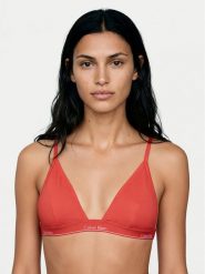 Calvin Klein Swimwear Góra od bikini LV00Q61208 Różowy. Czerwone bikini damskie Calvin Klein Swimwear, bez wzorów. Za 249.99 zł.