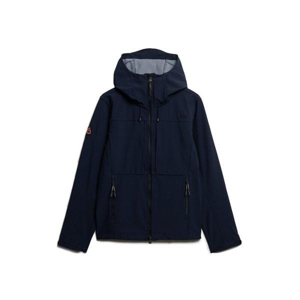 Bluza z kapturem Superdry Softshell Tech. Niebieskie bluzy z kapturem męskie Superdry., m, bez wzorów, z softshellu, z kapturem. W wyprzedaży za 427.00 zł.