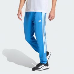 Spodnie Dzianinowe Workout Essentials All-Set 3 Paski. Białe spodnie sportowe męskie Adidas, z dzianiny. Za 199.00 zł.