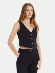 Marella Kamizelka Camper 2513911034 Granatowy Slim Fit. Niebieskie kamizelki damskie Marella, z syntetyku. Za 369.99 zł.