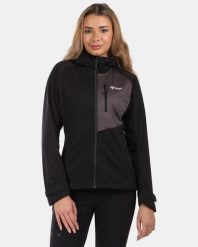 Damska kurtka softshell Kilpi BELTRA-W. Czarne kurtki damskie Kilpi, m, bez wzorów, z materiału, z kapturem. Za 514.00 zł.
