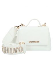 LOVE MOSCHINO Torebka JC4279PP0MKI0100 Biały. Białe torebki klasyczne damskie Love Moschino, bez wzorów, ze skóry, bez dodatków. Za 619.99 zł.