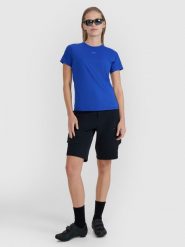 4F Spodenki rowerowe damskie - czarne XS. Czarne spodenki sportowe damskie 4f, l, z elastanu, rowerowe. W wyprzedaży za 149.99 zł.