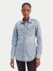 G-Star Raw Koszula jeansowa D27714-D539 Niebieski Slim Fit. Niebieskie koszule damskie G-Star Raw, s, bez wzorów, z bawełny, retro, bez kołnierzyka, bez ramiączek. Za 389.99 zł.