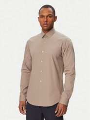 Calvin Klein Koszula Essentials LV019EU037 Beżowy Slim Fit. Brązowe koszule męskie CALVIN KLEIN, m, bez wzorów, z bawełny, bez kołnierzyka, bez ramiączek. Za 329.99 zł.