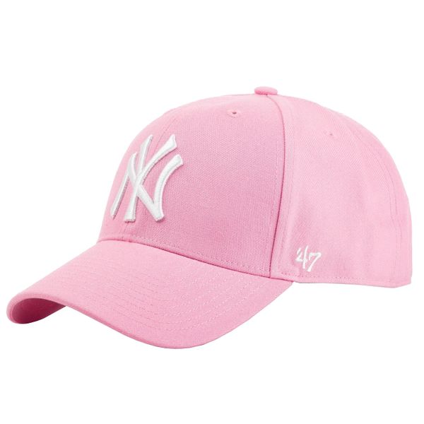 Czapka z daszkiem - New York Yankees Czapka regulowana. Czerwone czapki męskie 47 Brand, bez wzorów. Za 109.99 zł.