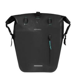 Tylna torba Basil Rivo 31L. Czarne torebki klasyczne damskie BASIL, bez wzorów, bez dodatków. Za 357.95 zł.