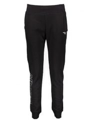Mizuno Spodnie dresowe w kolorze czarnym rozmiar: XS. Czarne spodnie dresowe damskie Mizuno, xs, bez wzorów, z dresówki. Za 83.62 zł.