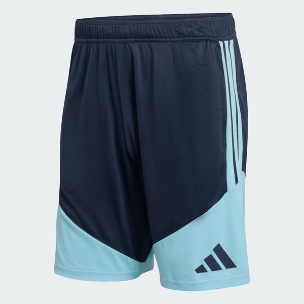 Szorty treningowe Argentyna 26 Tiro. Niebieskie szorty sportowe męskie Adidas, l, z materiału, na fitness i siłownię. Za 199.00 zł.