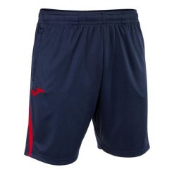 Szorty Joma Championship VII. Czerwone szorty męskie Joma, bez wzorów, z materiału, sportowe. Za 114.80 zł.
