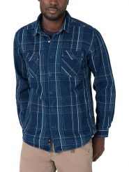 Timezone Koszula - Regular fit - w kolorze granatowym rozmiar: L. Niebieskie koszule męskie Timezone, l, bez wzorów, z bawełny, bez kołnierzyka, bez ramiączek. Za 125.85 zł.