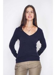 William de Faye Sweter w kolorze granatowym rozmiar: 38. Niebieskie swetry klasyczne damskie William De Faye, z kaszmiru, bez kołnierzyka. Za 113.99 zł.