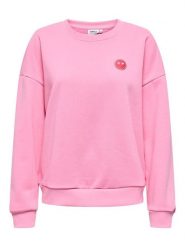 ONLY Bluza w kolorze jasnoróżowym rozmiar: L. Różowe bluzy bez kaptura damskie Only, l, z bawełny. Za 139.87 zł.