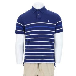 Second life - Koszulka Polo męska Polo Ralph Lauren - Stan bardzo dobry. Niebieskie koszulki polo męskie Ralph Lauren, l, bez wzorów, bez ramiączek. Za 127.76 zł.