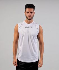 Tank top Givova One. Białe topy sportowe damskie Givova, m, bez wzorów, z poliesteru, bez ramiączek. Za 42.60 zł.