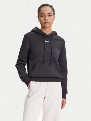 Nike Bluza HF6839 Czarny Relaxed Fit. Czarne bluzy bez kaptura damskie Nike, xl, z bawełny. Za 279.99 zł.