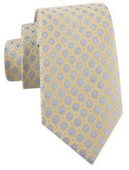 Krawat Męski - Bladożółty w Groszki - Alties. Żółte krawaty i muchy męskie Alties, bez wzorów, z tkaniny, eleganckie. Za 55.00 zł.