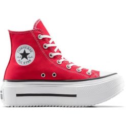 Buty sportowe damskie Converse Chuck Tlr As Lift Double Stack. Czerwone buty sportowe na co dzień damskie Converse, bez wzorów. W wyprzedaży za 490.00 zł.