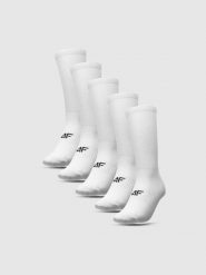 4F Skarpetki długie (5-pack) męskie - białe 39-42. Białe skarpetki męskie 4f, bez wzorów. Za 69.99 zł.