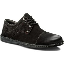 Półbuty LASOCKI FOR MEN - MI07-A662-A523-09A Czarny. Czarne półbuty męskie Lasocki For Men, z materiału, bez zapięcia. W wyprzedaży za 109.99 zł.