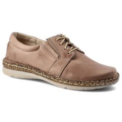 Półbuty damskie Wasak, z miękkiej skóry naturalnej licowej i na płaskim obcasie, cappuccino, 537. Brązowe półbuty damskie Wasak, bez wzorów, ze skóry, klasyczne, bez obcasa, na płaskiej podeszwie. Za 237.99 zł.