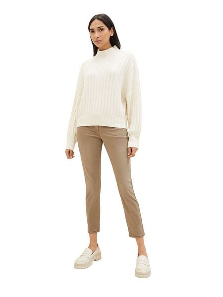 Tom Tailor Dżinsy - Tapered fit - w kolorze beżowym rozmiar: 44/L28. Brązowe jeansy damskie Tom Tailor. Za 118.56 zł.