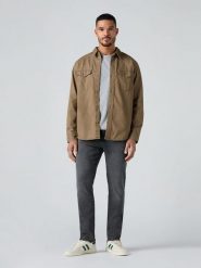 Levi's Dżinsy "511" - Slim fit - w kolorze antracytowym rozmiar: W34/L32. Czarne jeansy męskie Levi's. Za 236.61 zł.