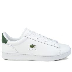 Buty męskie sportowe do chodzenia Lacoste CARNABY SET. Białe buty sportowe na co dzień męskie Lacoste, z gumy, bez zapięcia, tenisowe. Za 399.00 zł.