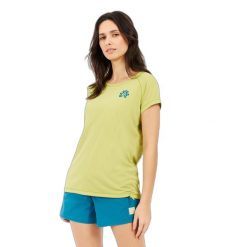 Koszulka damska Protest Gia. Zielone t-shirty damskie Protest, l, bez wzorów, z materiału, bez kołnierzyka. Za 190.00 zł.