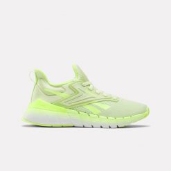 Buty sportowe męskie Reebok Nano Gym sneakersy treningowe na siłownię żółte. Żółte buty fitness męskie Reebok, bez zapięcia, na fitness i siłownię. Za 467.85 zł.