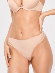 Esotiq Figi brazylijskie Stella 39563 Beżowy. Brązowe figi damskie Esotiq, s, bez wzorów, z syntetyku. Za 69.99 zł.