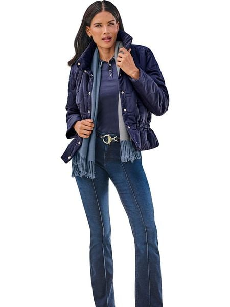 Heine Kurtka pikowana w kolorze granatowym rozmiar: 46. Niebieskie kurtki damskie Heine, bez wzorów, bez kaptura. Za 99.80 zł.