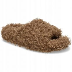 Klapki Dla Dorosłych Crocs Classic Duudle Fur Slide. Brązowe klapki i japonki męskie Crocs, z materiału. Za 230.99 zł.