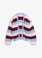 Kardigan oversize. Czerwone kardigany damskie bonprix, bez wzorów. Za 129.99 zł.