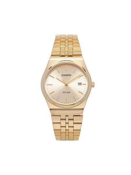 Casio Zegarek Classic MTP-B145G-9AVEF Złoty. Żółte, analogowe zegarki męskie Casio, złote. Za 359.99 zł.