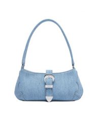 Tommy Jeans Torebka Tjw Cool Denim Shoulder Bag AW0AW18878 Niebieski. Niebieskie torebki klasyczne damskie Tommy Jeans, bez wzorów, z denimu, bez dodatków. Za 489.99 zł.