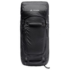 Plecak turystyczny VAUDE Astrum EVO 60+10. Czarne plecaki męskie Vaude, z aplikacjami, z materiału. Za 915.00 zł.