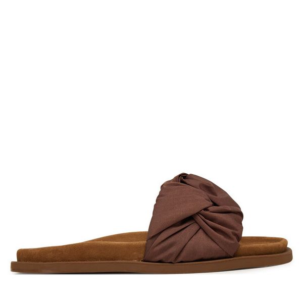 Klapki Inuikii. Brązowe klapki damskie Inuikii, bez wzorów, bez obcasa. Za 979.99 zł.