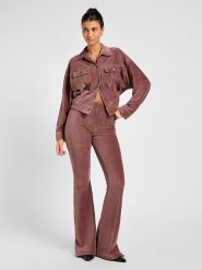 Lee Kurtka sztruksowa w kolorze bordowym rozmiar: M. Czerwone kurtki damskie Lee, m, bez wzorów, ze sztruksu, bez kaptura. Za 263.95 zł.