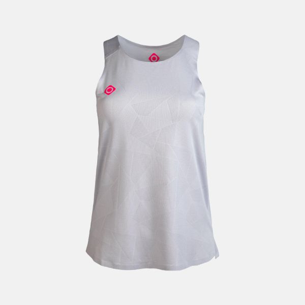 Techniczny top GENOVA, oddychający i szybkoschnący. Czerwone topy damskie IZAS, l, bez wzorów, bez kołnierzyka. Za 160.83 zł.