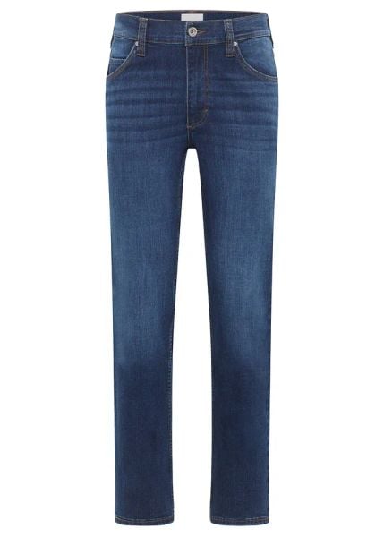 Dżinsy ze stretchem Mustang Tramper, prosta nogawka. Niebieskie jeansy męskie bonprix. Za 189.99 zł.