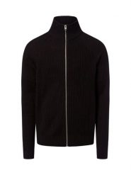 Jack & Jones Kardigan - JJPannel Mężczyźni Sztuczne włókno czarny, L. Czarne kardigany męskie Jack & Jones, l, bez wzorów, z włókna, casualowe, bez kołnierzyka. Za 249.95 zł.