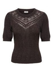 JDY Sweter "Desha" w kolorze brązowym rozmiar: XS. Brązowe swetry klasyczne damskie JDY, xs, bez kołnierzyka. Za 81.95 zł.